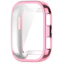 For Huami Amazfit Bip 6 (A2435) Watch Case Full Coverage Flexible TPU Electroplating Cover - Pink - 4