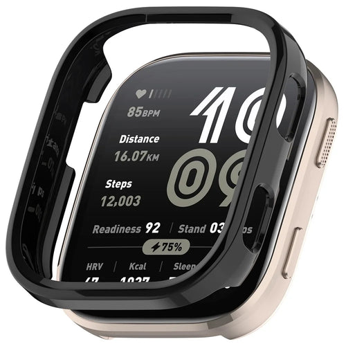 For Huami Amazfit Bip 6 (A2435) Watch Case Hollow Design Hard PC Protective Cover - Black - 1