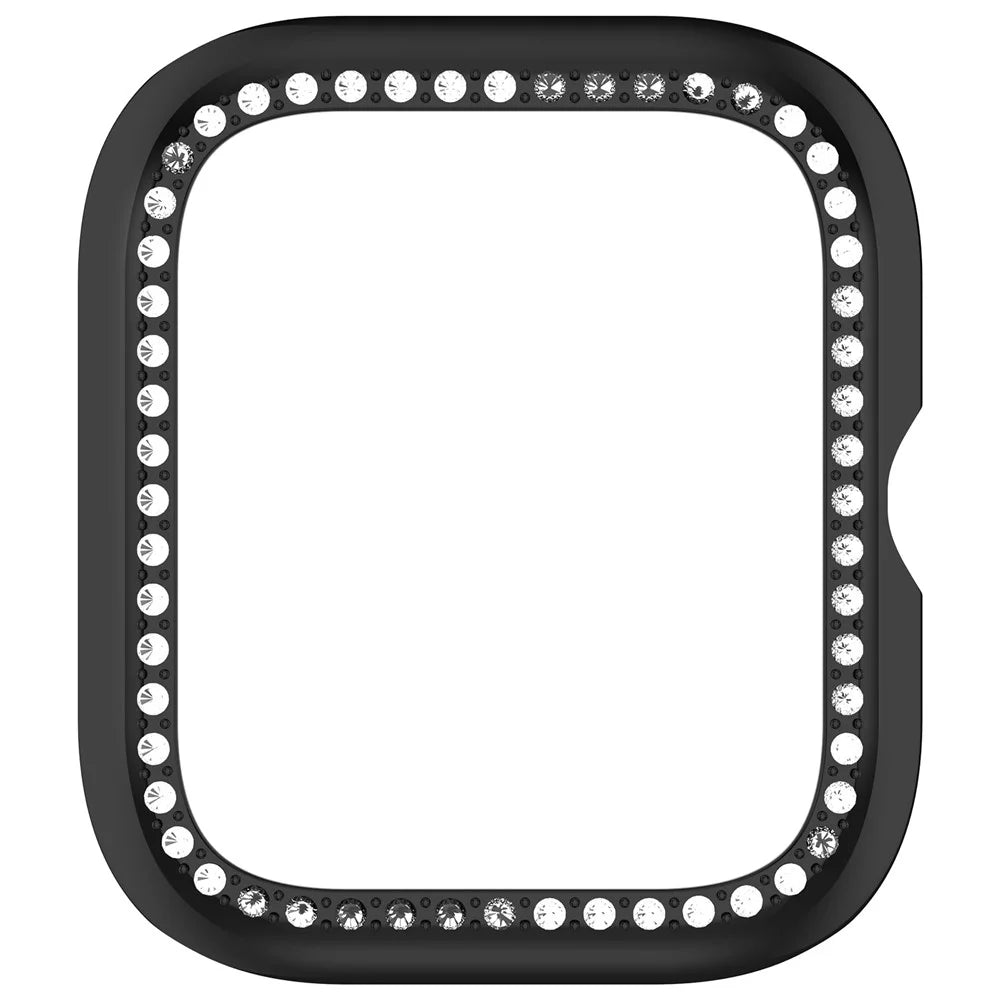 For vivo Watch GT  /  iQOO Watch GT Watch Case Rhinestone Decorative Hollow Design Electroplating PC Watch Cover - Black - 6
