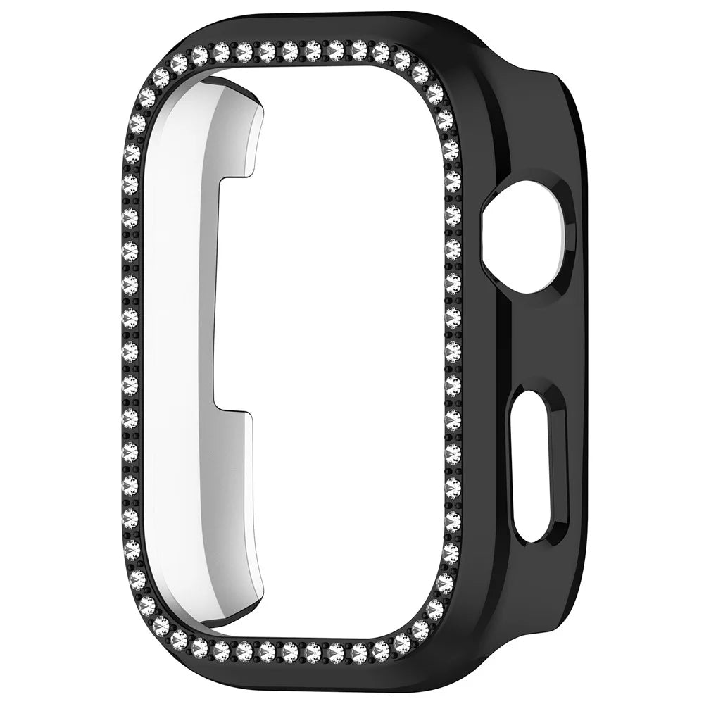 For Huawei Watch D2 Watch Case Rhinestone Decorative Hollow Design Electroplating PC Watch Cover - Black - 4