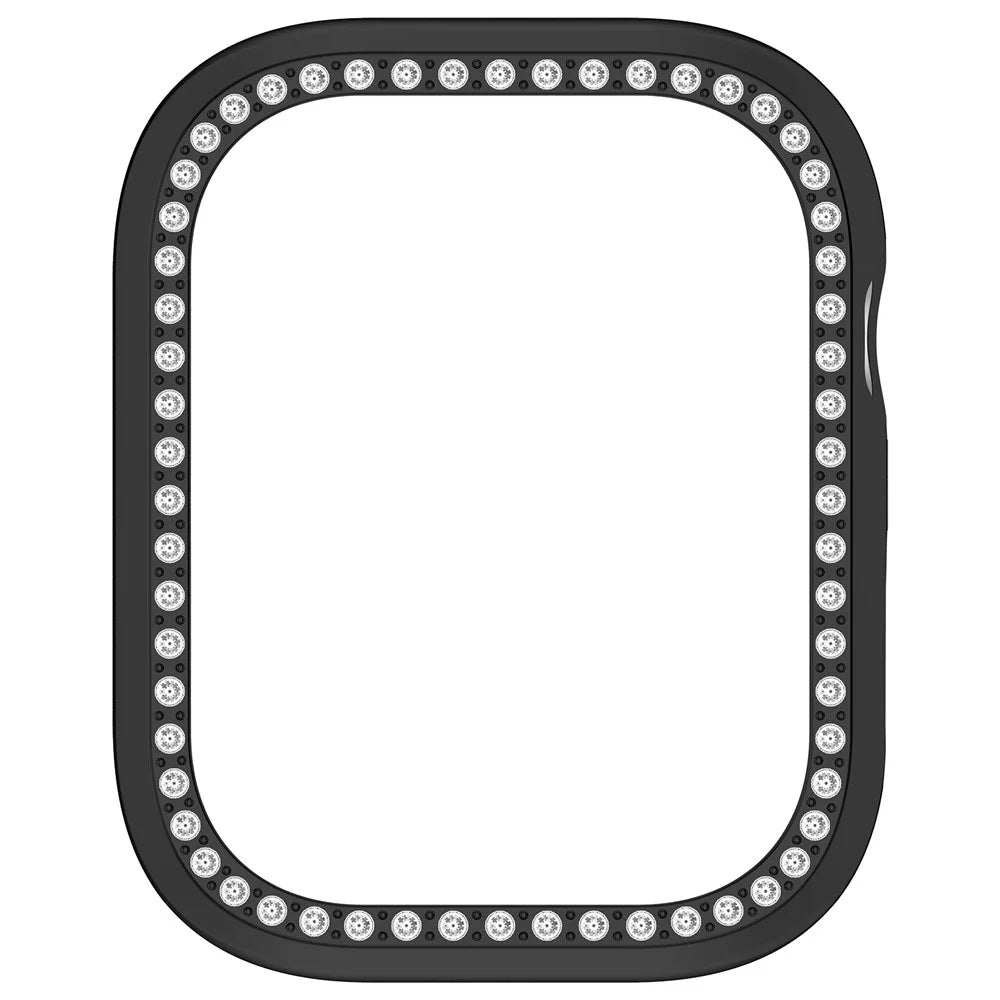 For Huawei Watch D2 Watch Case Rhinestone Decorative Hollow Design Electroplating PC Watch Cover - Black - 6