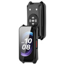 For Keep B5 Watch Case PC Frame Cover with Tempered Glass Screen Film - Black - 3