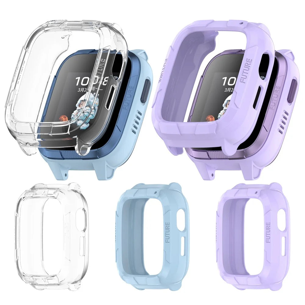 For Honor Whizkid 2i Kids Smartwatch TPU Watch Case Hollow Design Watch Protective Cover - Blue - 7