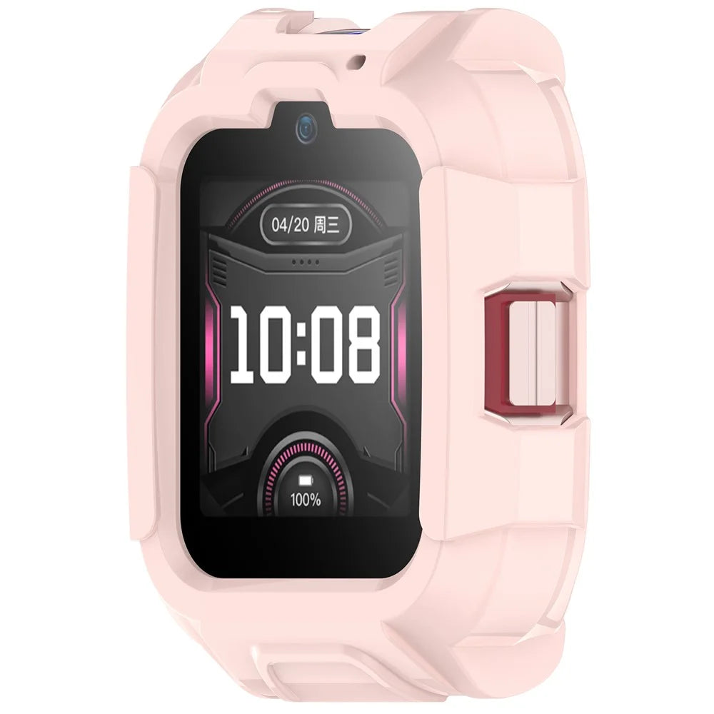 For Honor Whizkid 2 Pro Kids Smartwatch TPU Watch Case Hollow Design Watch Protective Cover - Pink - 2