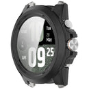 For TicWatch Atlas Watch Case PC Frame Cover with Tempered Glass Screen Film - Black - 2
