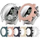 For TicWatch Atlas Watch Case PC Frame Cover with Tempered Glass Screen Film - Black - 7