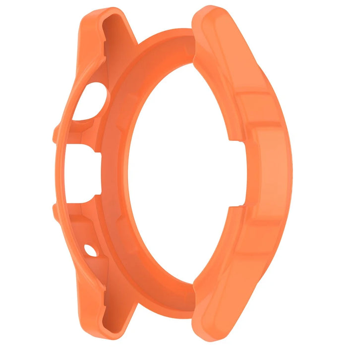 For TicWatch Atlas TPU Protective Case Hollow Design Shockproof Watch Cover - Orange - 5