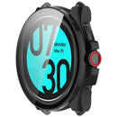 For TicWatch Pro 5 Enduro Watch Case PC Frame Cover with Tempered Glass Screen Film - Black - 2