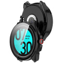 For TicWatch Pro 5 Enduro Watch Case PC Frame Cover with Tempered Glass Screen Film - Black - 3