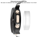 Full Body Plated PC Frame + Tempered Glass Wach Protective Cover for Huawei Watch GT 2 Pro ECG Smartwatch - Black - 5
