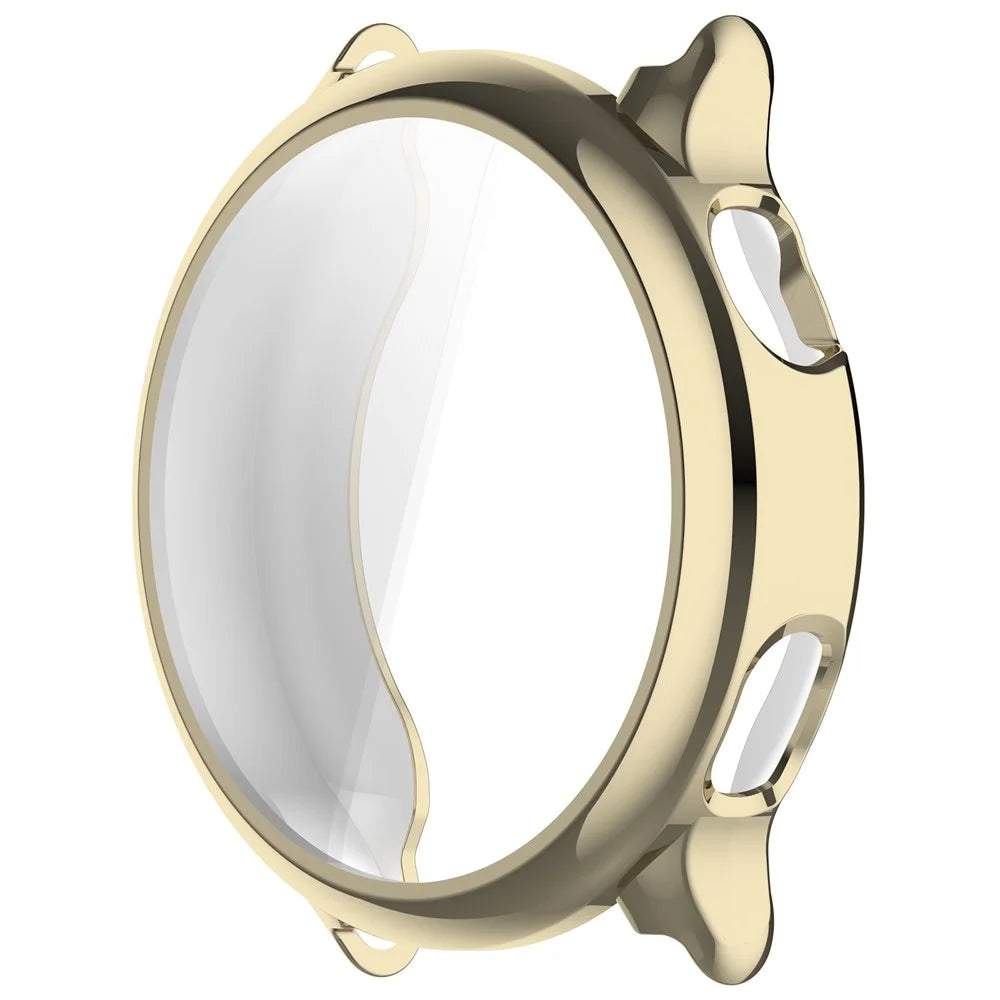For Garmin Vivoactive 6 Watch Case Full Coverage Flexible TPU Electroplating Cover - Gold - 4