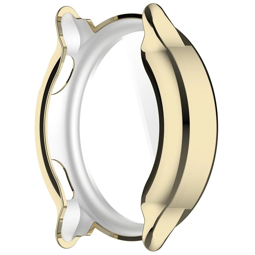 For Garmin Vivoactive 6 Watch Case Full Coverage Flexible TPU Electroplating Cover - Gold - 5