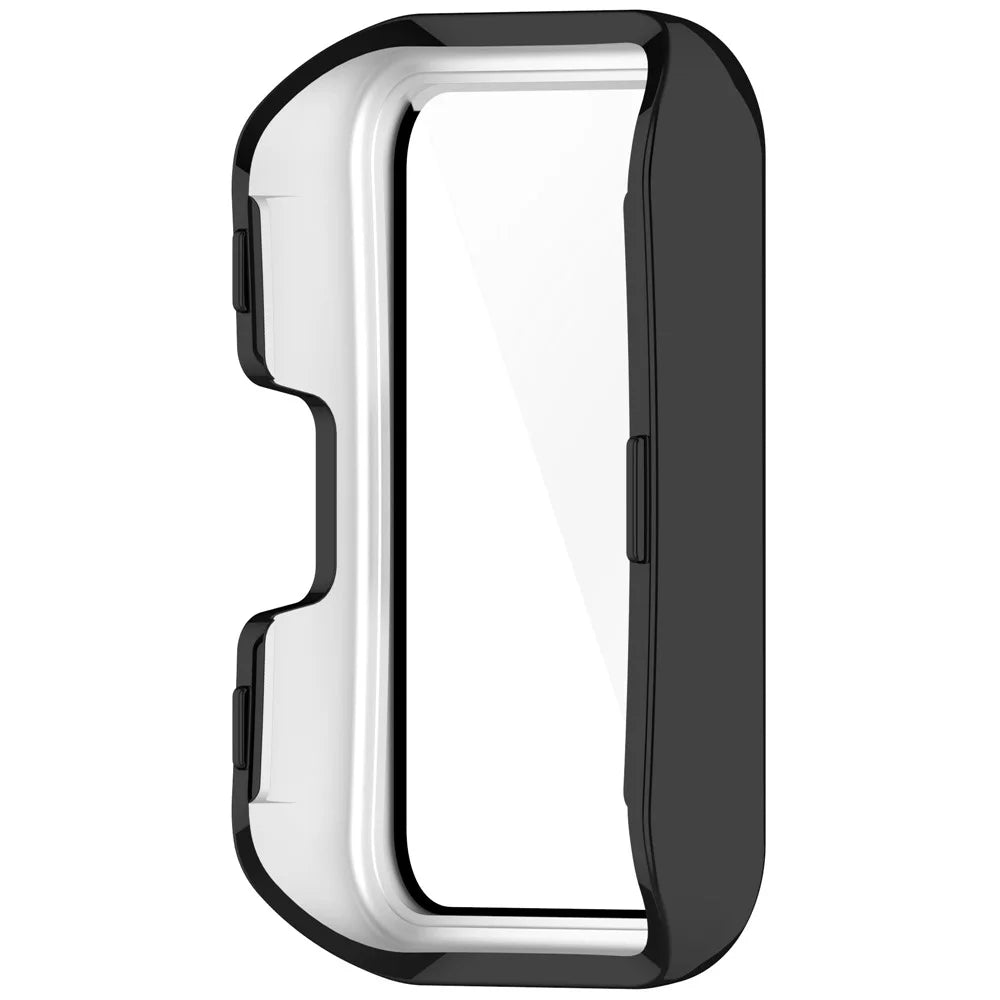 For Huawei Band 10  /  9  /  8 Case Rhinestone Decor PC + Tempered Glass Film Protective Watch Cover - Black - 5
