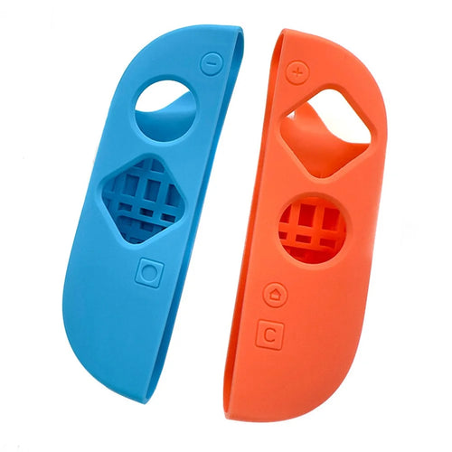 1 Pair For Nintendo Switch 2 Left and Right Joy-Con Controller Silicone Cover Protective Case - Orange+Blue - 1