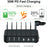 018-3PD-2 6 Ports USB Charging Station 110W PD QC 3.0 Smart Charging Dock for iPhone  /  iPad  /  iWatch  /  AirPods - Black / EU Plug - 3