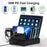 018-3PD-2 6 Ports USB Charging Station 110W PD QC 3.0 Smart Charging Dock for iPhone  /  iPad  /  iWatch  /  AirPods - Black / EU Plug - 4