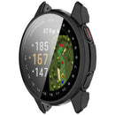 WANLONFENG For Garmin Approach S50 Watch Case  PC Frame Cover with Tempered Glass Screen Protector - Black - 2