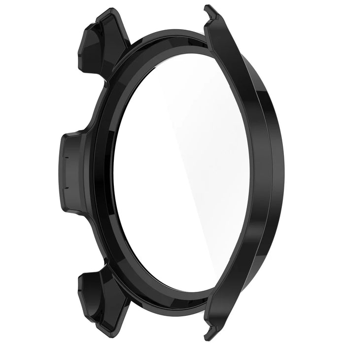 WANLONFENG For Garmin Approach S50 Watch Case  PC Frame Cover with Tempered Glass Screen Protector - Black - 5