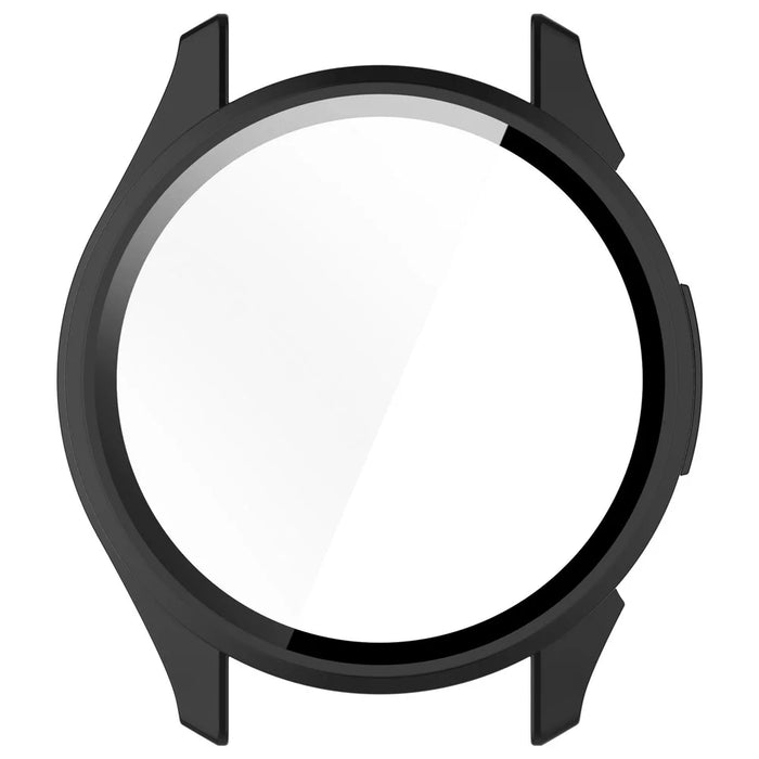 WANLONFENG For Garmin Approach S50 Watch Case  PC Frame Cover with Tempered Glass Screen Protector - Black - 6