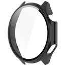 WANLONFENG For Oppo Watch X2 / OnePlus Watch 3 46mm Watch Case  PC Frame Cover with Tempered Glass Screen Protector - Black - 4