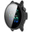 WANLONFENG For Garmin Vivoactive 6 Watch Case  PC Frame Cover with Tempered Glass Screen Protector - Black - 2
