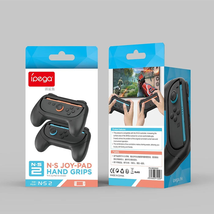 IPEGA PG-SW2055D 1 Pair For Nintendo Switch 2 Ergonomic Game Controller Joy-Con Handle Grip - Black - 4