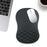 30x20x2.5cm Office Gaming Mouse Pad with Wrist Rest Memory Foam Relieve Fatigue Mouse Mat - Black - 1