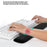 30x20x2.5cm Office Gaming Mouse Pad with Wrist Rest Memory Foam Relieve Fatigue Mouse Mat - Black - 5