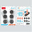 IPEGA PG-SW2026B 6Pcs / Set For Nintendo Switch 2 Joystick Caps High Medium Low Thumb Grips - 6