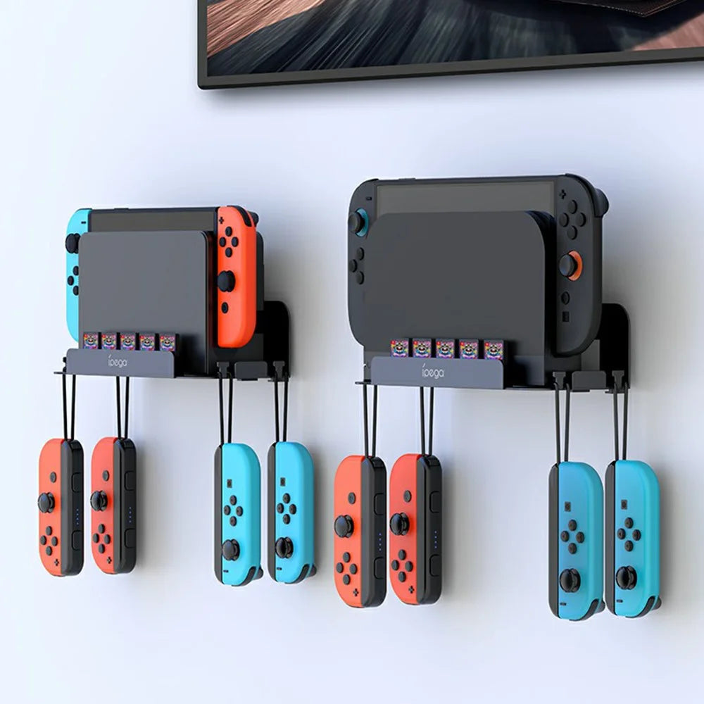 IPEGA PG-SW2072 For Nintendo Switch 2 / 1 Wall Mount Bracket Game Card Storage Controller Hanger - 4