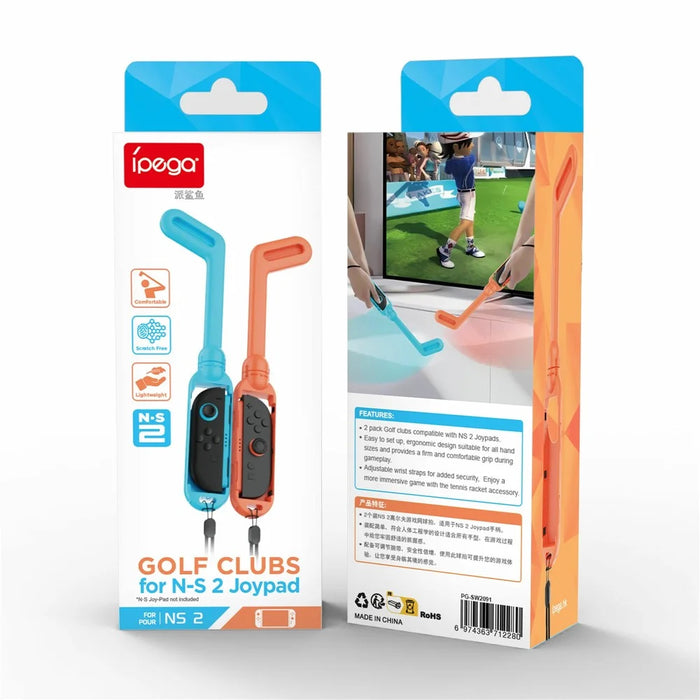 IPEGA PG-SW2091 2Pcs For Nintendo Switch 2 Joy-Con Controller Golf Club Grip with Adjustable Wrist Strap - 6