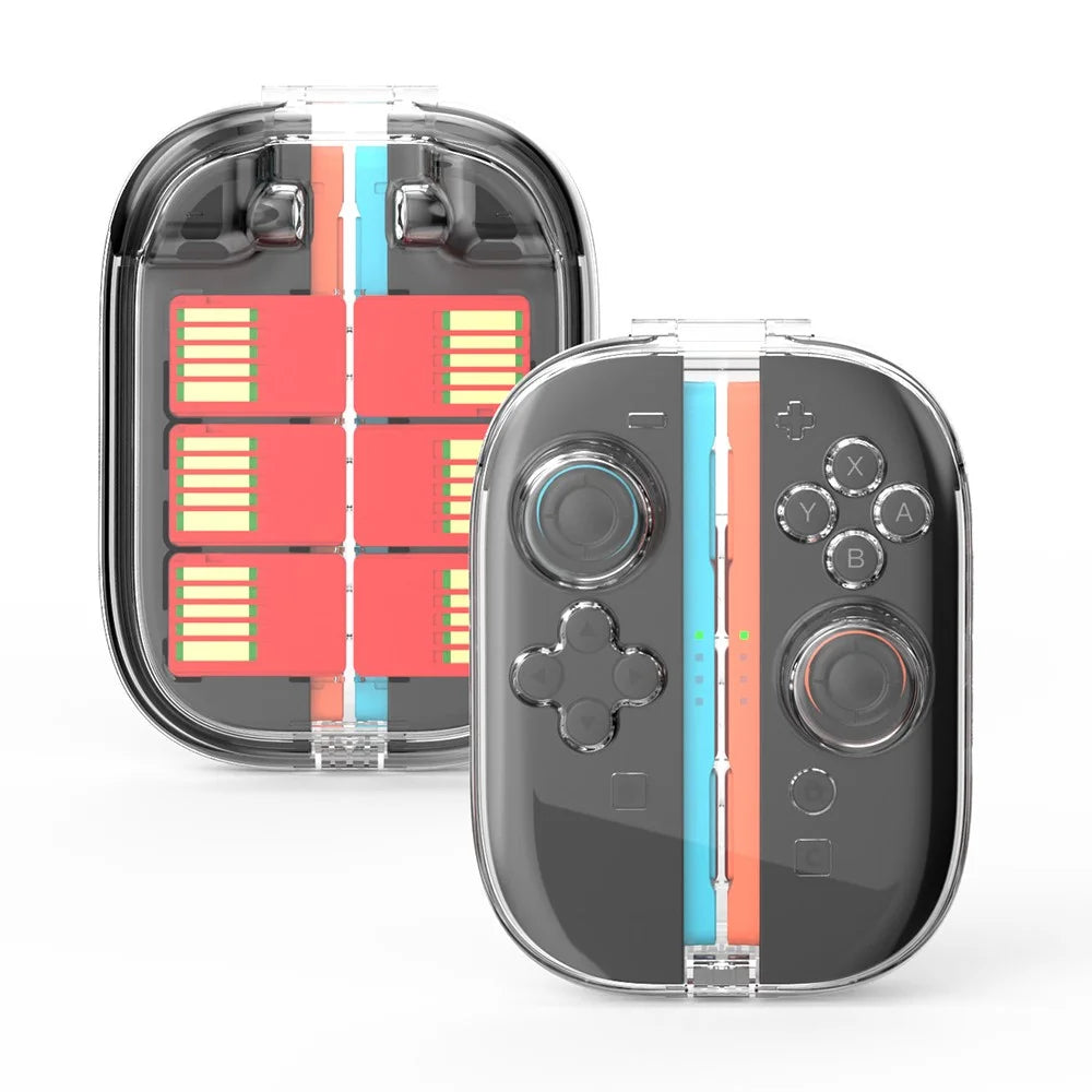 JYS-NS2311 For Nintendo Switch 2 Joy-Con Controller Clear Protection Case Magnetic PC Shell with Game Card Storage Function - 2