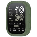 For Huami Amazfit Bip 6 (A2435) Watch Case Soft Silicone Hollow Watch Frame Cover - Dark Green - 2