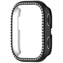 For Huami Amazfit Bip 6 (A2435) Watch Case Rhinestone Decor Hollow Electroplating PC Watch Cover - Black - 4