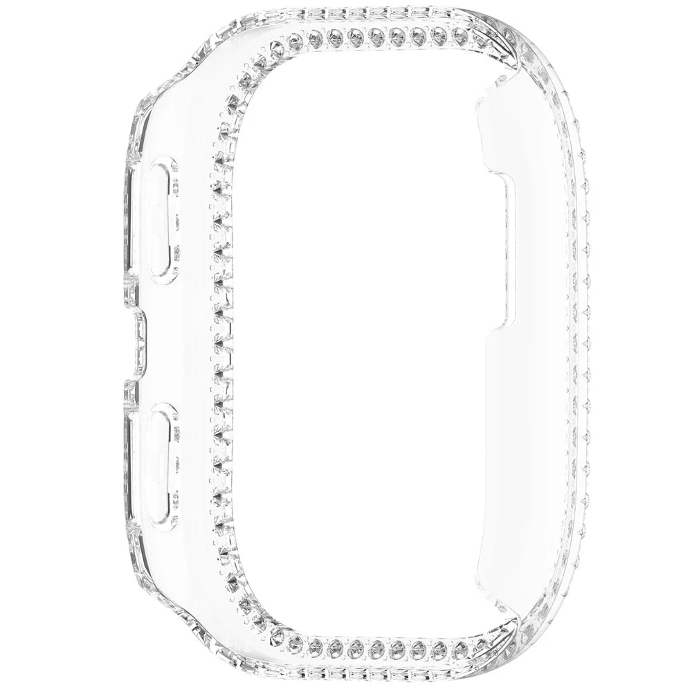For Huami Amazfit Bip 6 (A2435) Clear Watch Case Rhinestone Decorative Hollow Design PC Watch Cover - 5