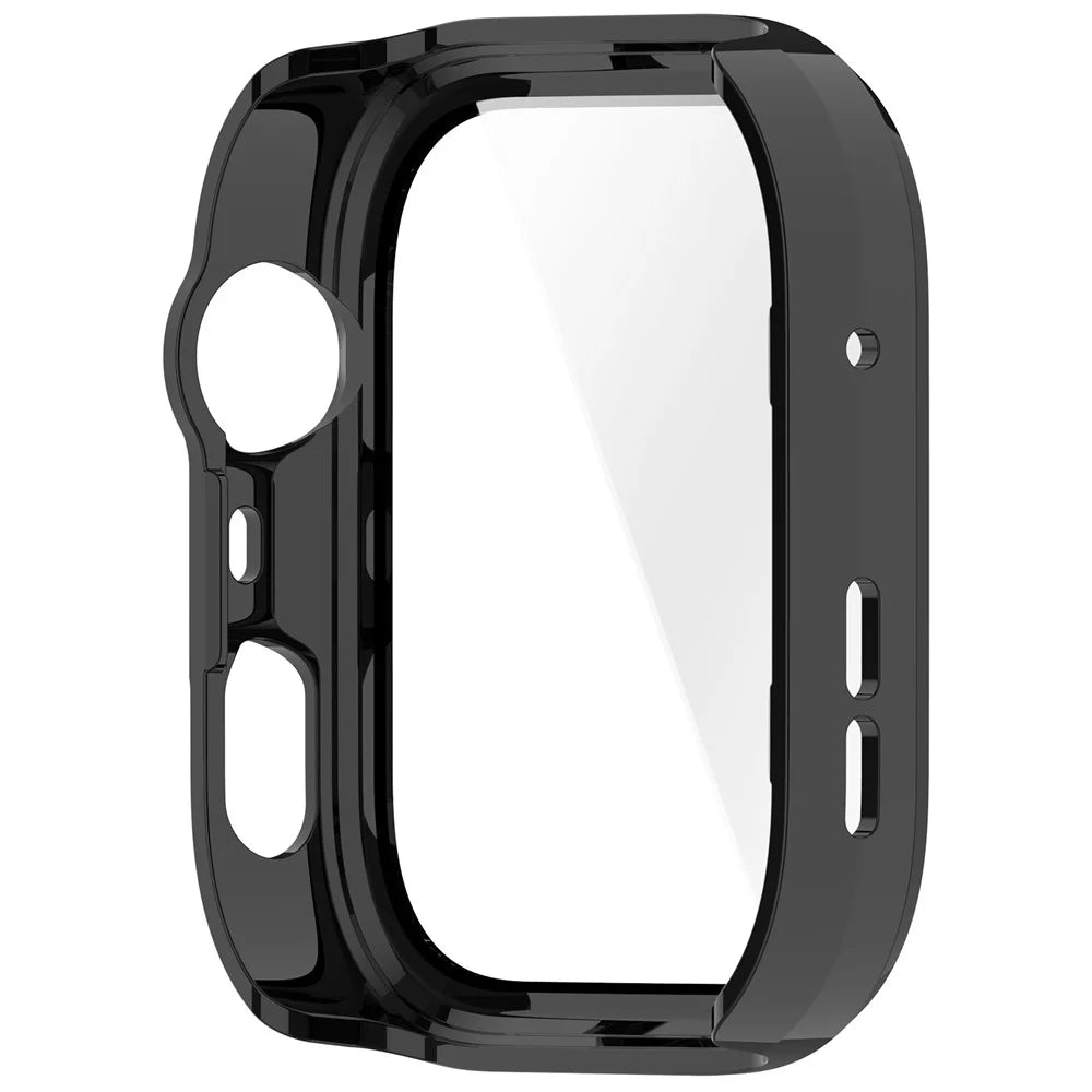 For Huawei Watch Fit 4 Pro Watch Case PC Frame Cover with Tempered Glass Screen Film - Black - 5