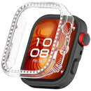 For Huawei Watch Fit 4 Clear Watch Case Rhinestone Decorative Hollow Design PC Watch Cover - 1