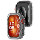 For Huawei Watch Fit 4 Clear Watch Case Rhinestone Decorative Hollow Design PC Watch Cover - 3