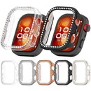 For Huawei Watch Fit 4 Clear Watch Case Rhinestone Decorative Hollow Design PC Watch Cover - 7