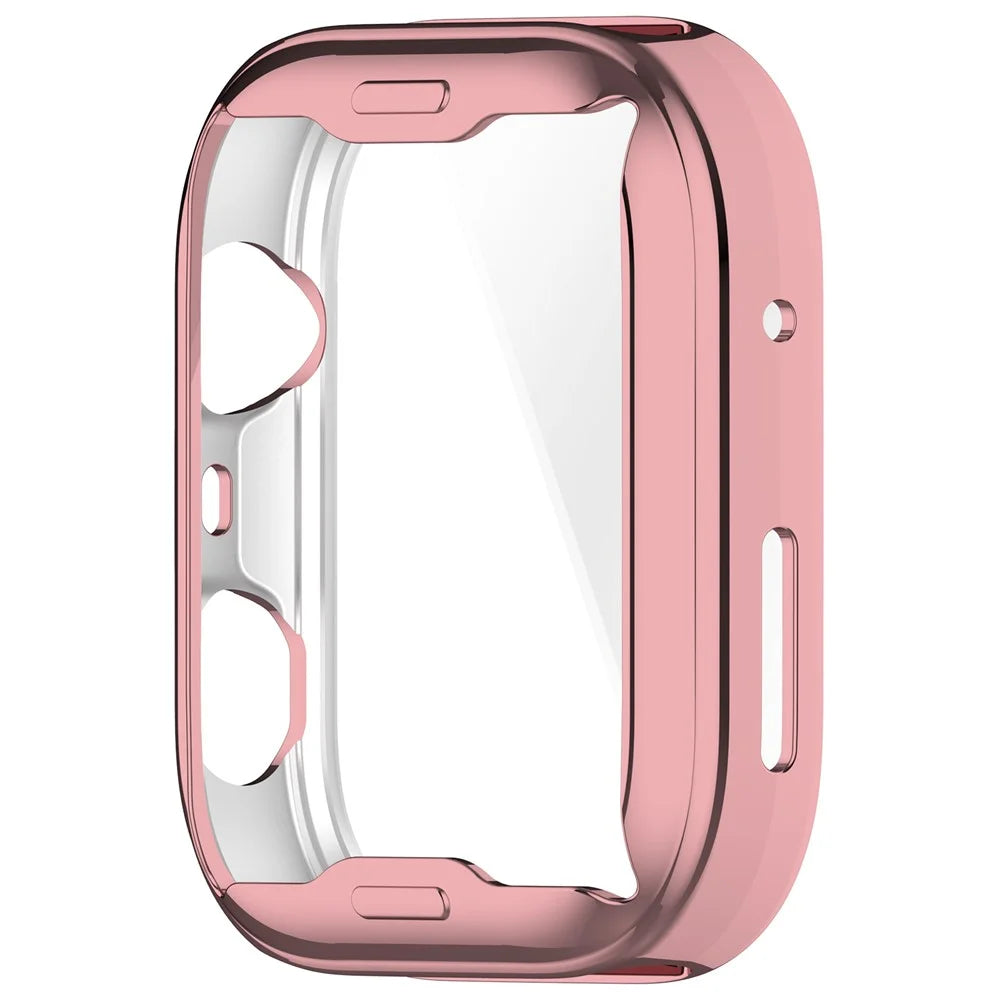 For Huawei Watch Fit 4 Watch Case Full Coverage Flexible TPU Electroplating Cover - Pink - 4