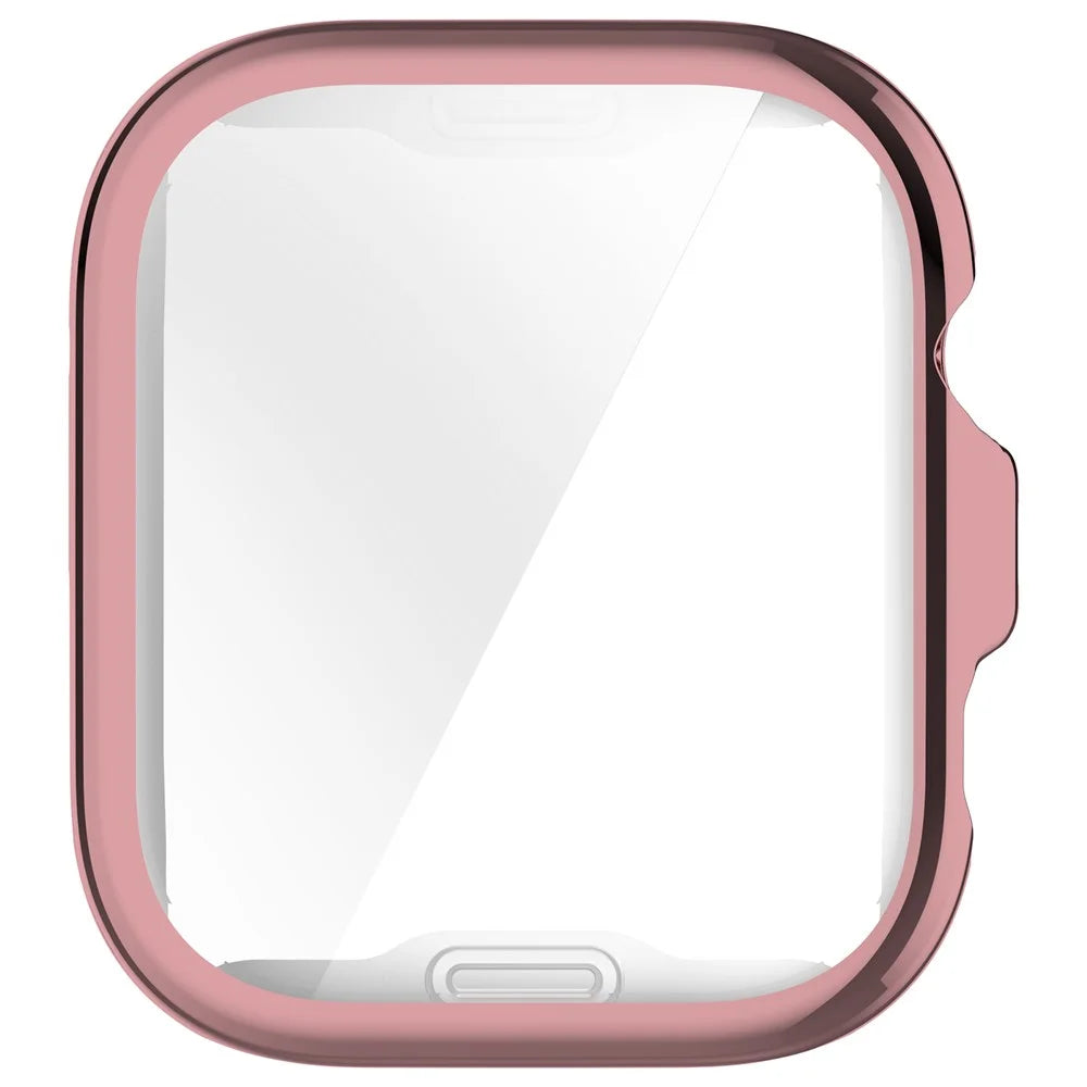 For Huawei Watch Fit 4 Watch Case Full Coverage Flexible TPU Electroplating Cover - Pink - 5