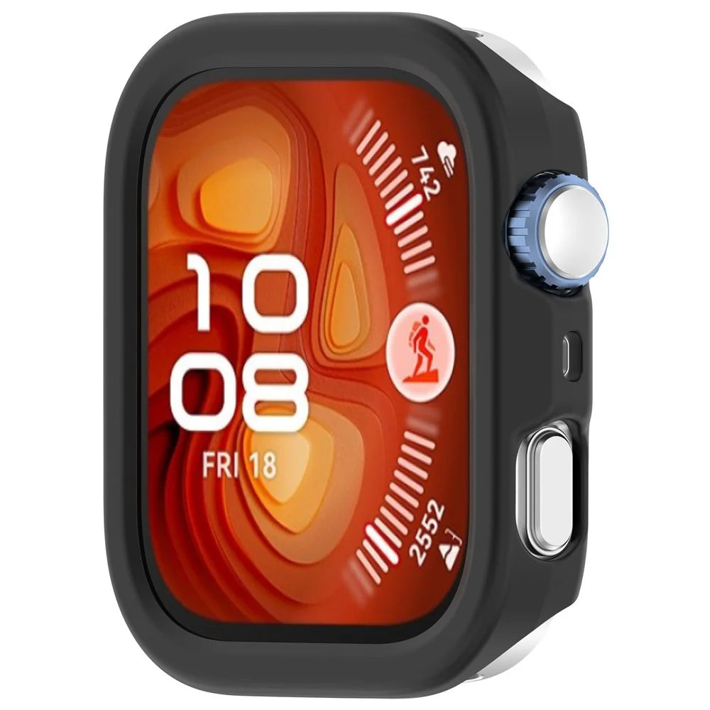 For Huawei Watch Fit 4 Pro Watch Case Half-Wrapped Hollow Hard PC Protective Cover - Black - 2