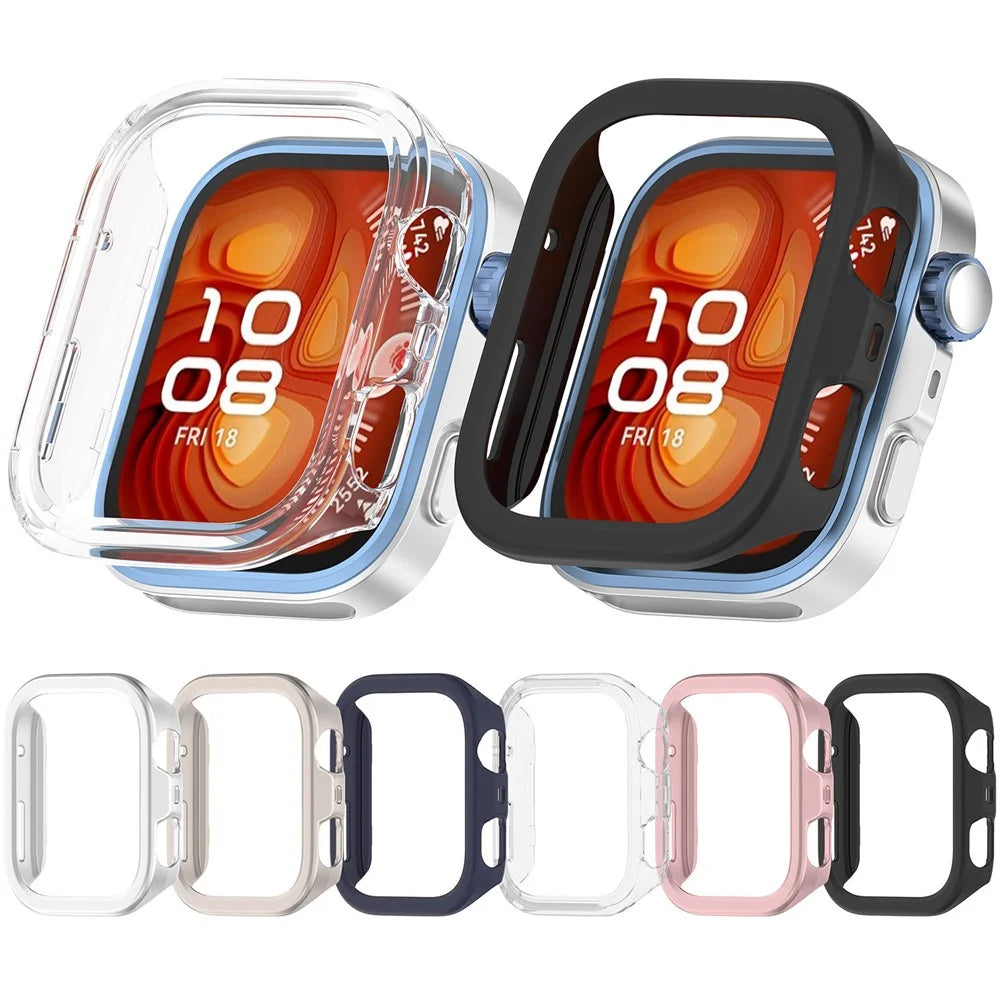 For Huawei Watch Fit 4 Pro Watch Case Half-Wrapped Hollow Hard PC Protective Cover - Black - 7