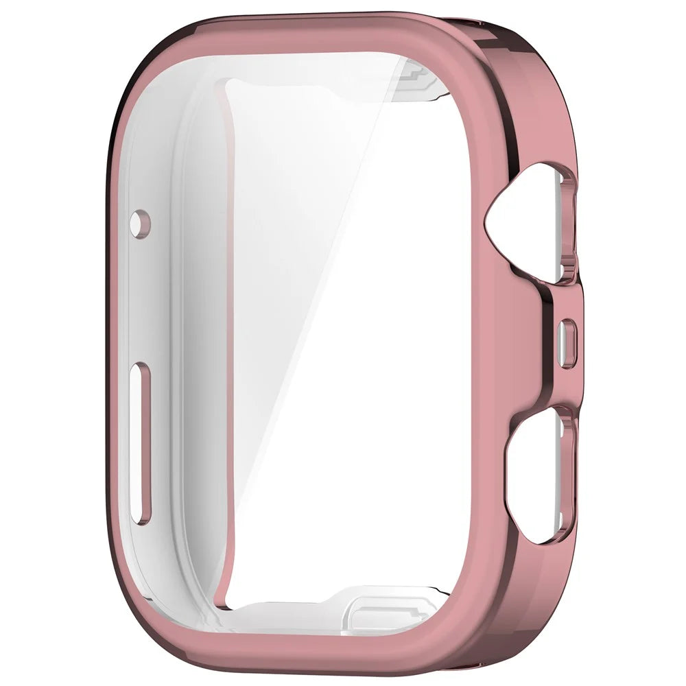 For Huawei Watch Fit 4 Pro Watch Case Full Coverage Flexible TPU Electroplating Cover - Pink - 6