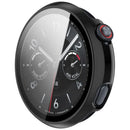 For vivo Watch 5 Watch Case PC Frame with Tempered Glass Screen Film - Black - 2