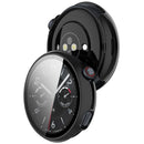 For vivo Watch 5 Watch Case PC Frame with Tempered Glass Screen Film - Black - 3