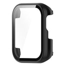 For Oppo Watch SE Watch Case PC Frame with Tempered Glass Screen Film - Black - 2