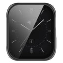 For Oppo Watch SE Watch Case PC Frame with Tempered Glass Screen Film - Black - 6