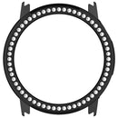 For Coros Pace 3 Watch Case Rhinestone Decor Hollow Electroplating PC Watch Cover - Black - 6