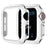 Electroplating PC Frame Protective Cover for Apple Watch Series SE3 / SE2 / SE1 /  6 / 5 / 4 40mm - White / Silver - 1